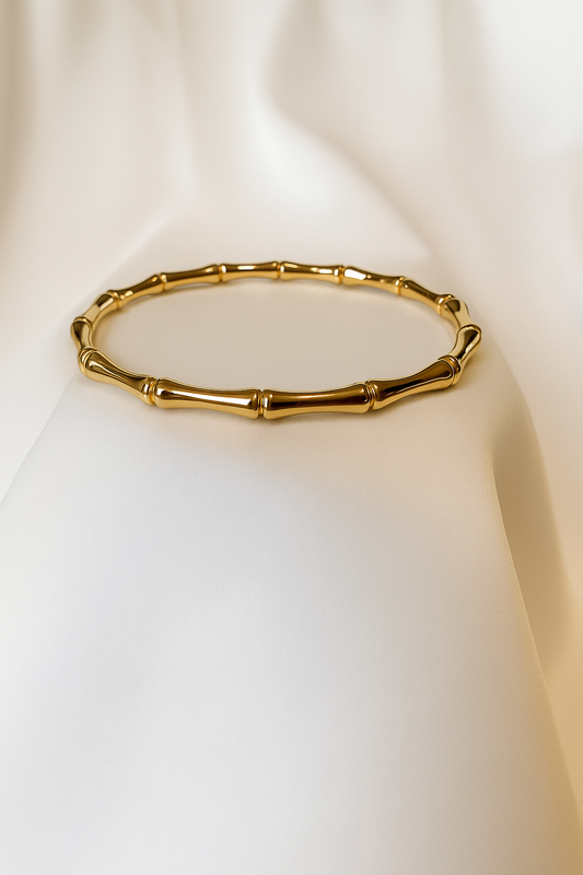 Golden Bamboo Bangle