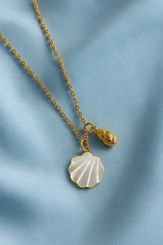 Golden Seashell Necklace